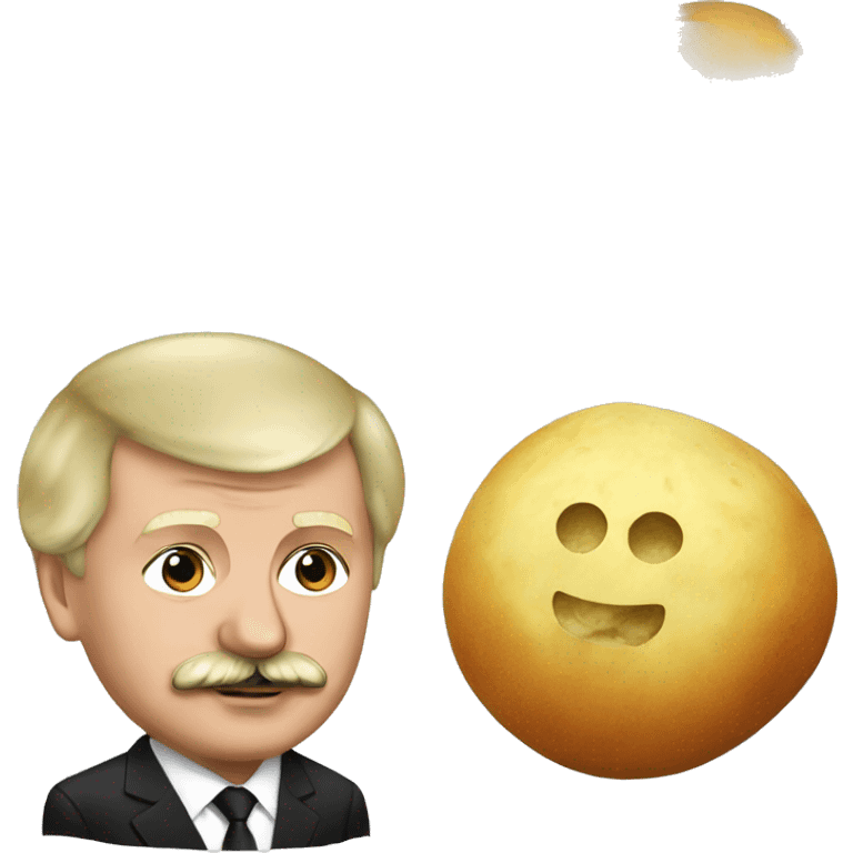 Lukashenko with potatoe emoji