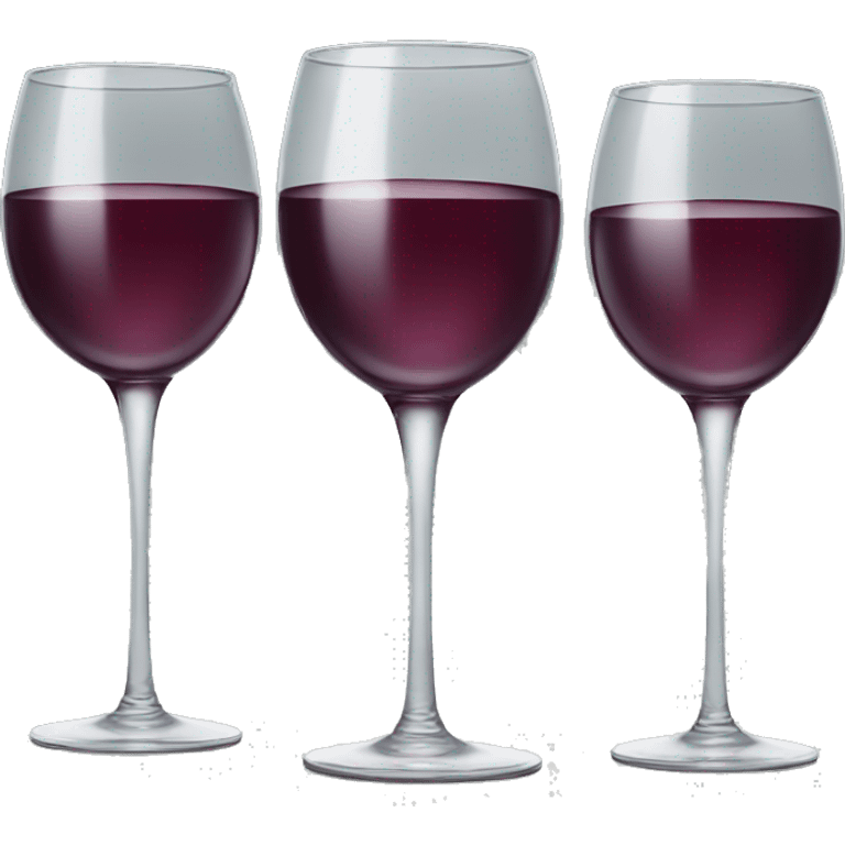 Wine glasses cheering emoji