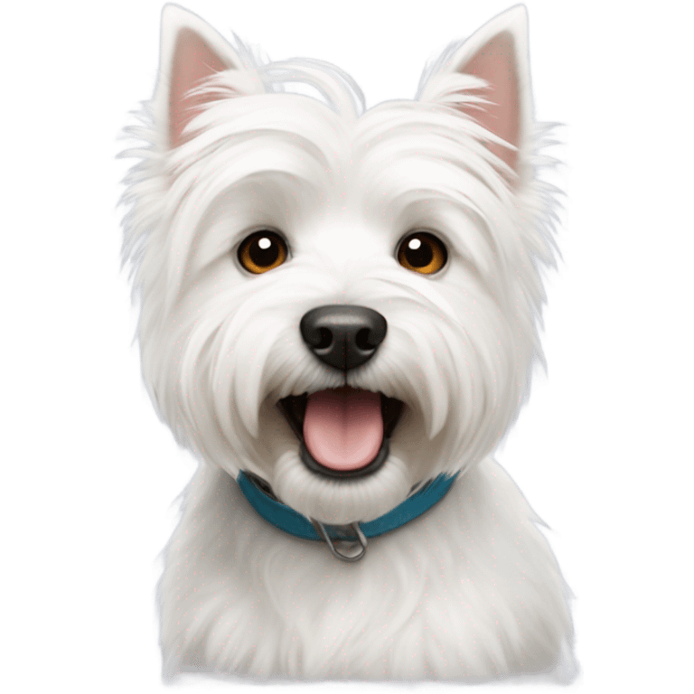 a white westie dog emoji