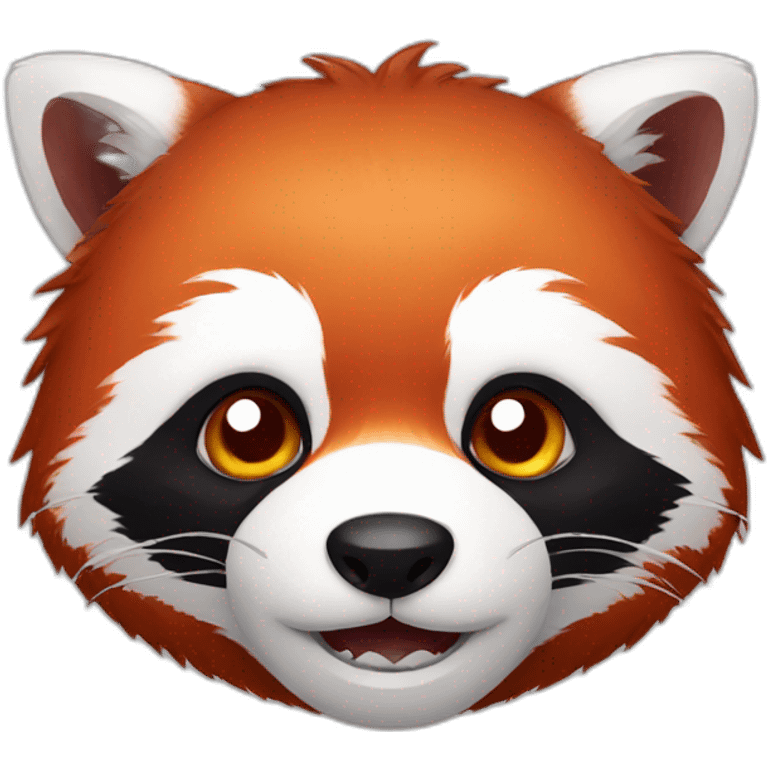 red panda scary emoji