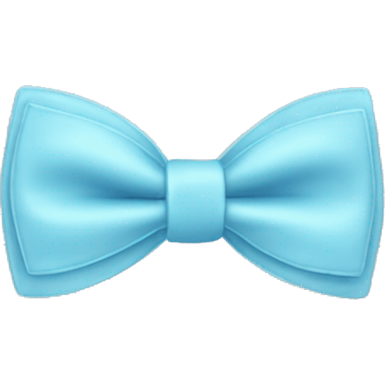 Pastel blue bow tie emoji