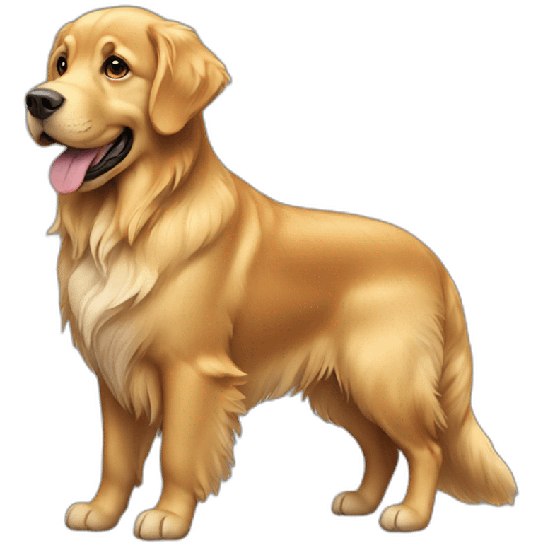 dog golden retriever emoji