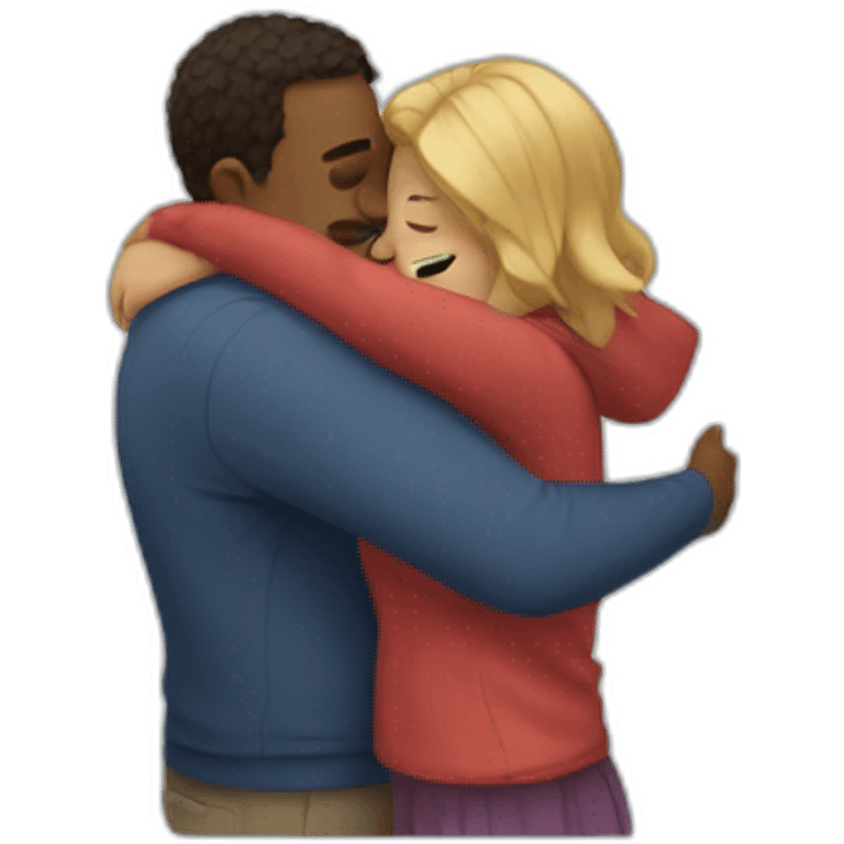 realistic hug emoji