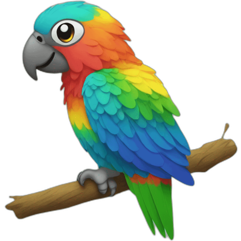 Rainbow Parrot emoji