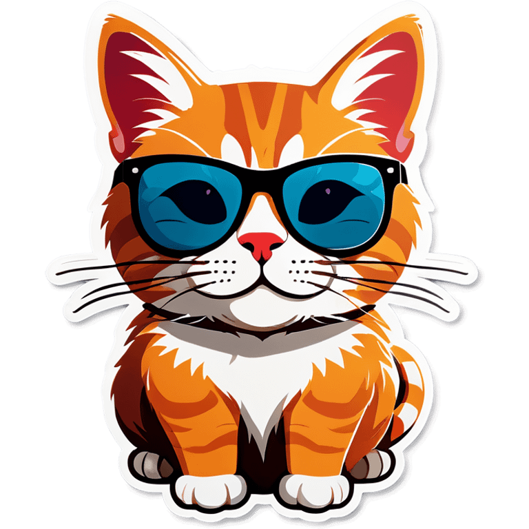 Cat with sunglasses emoji