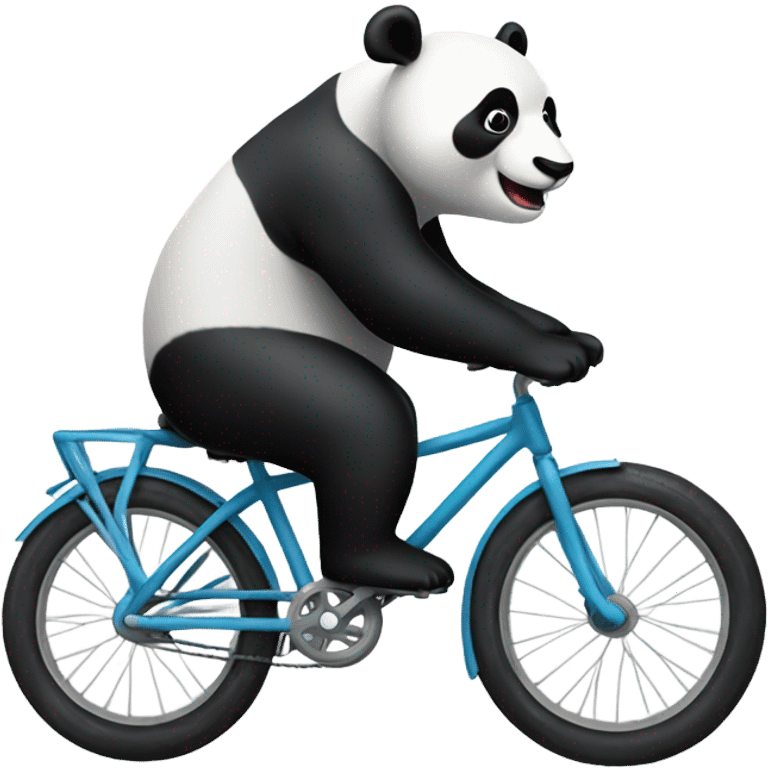 Panda riding a bike emoji