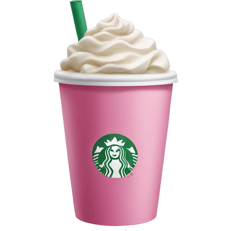 Pink starbucks emoji