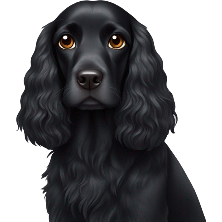 Black spaniel emoji