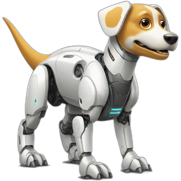 robotic dinosaur dog emoji