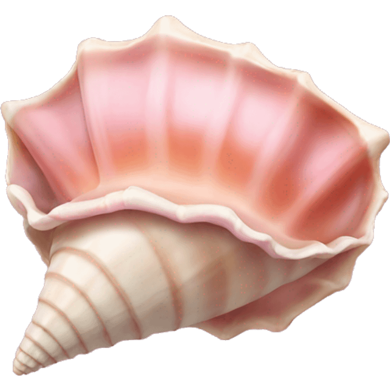 pink conch shell emoji