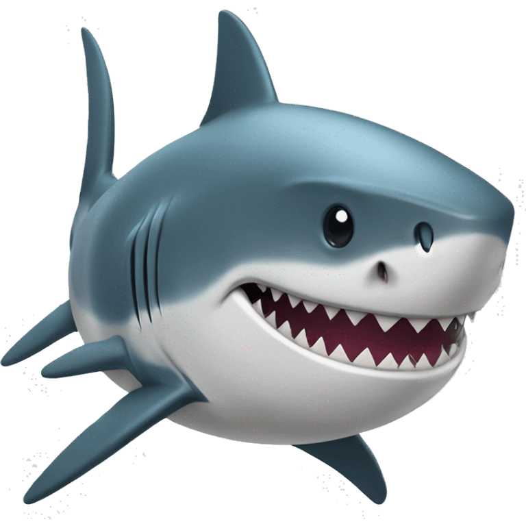 Shark with topht emoji