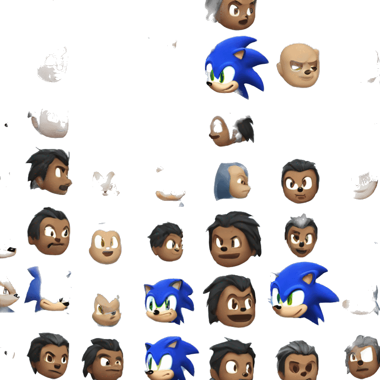 sonic the hedgehog  emoji