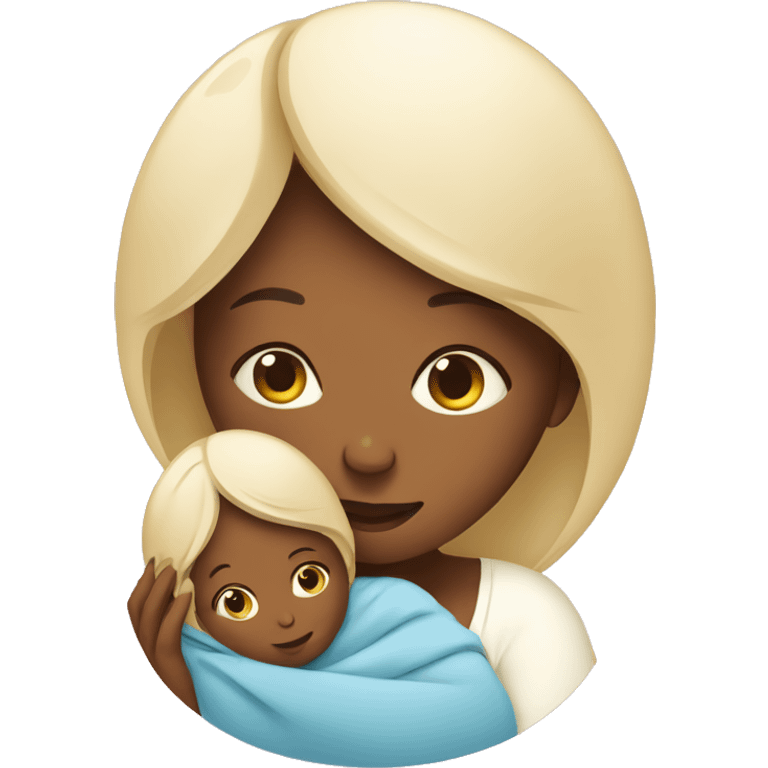 Mommy and baby born  emoji