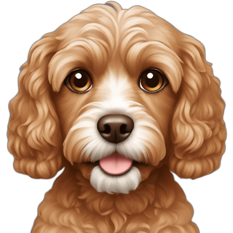 brown cavapoo emoji