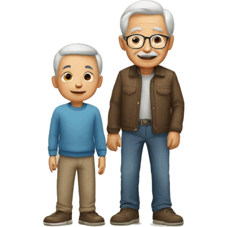 Grandfather and boy emoji