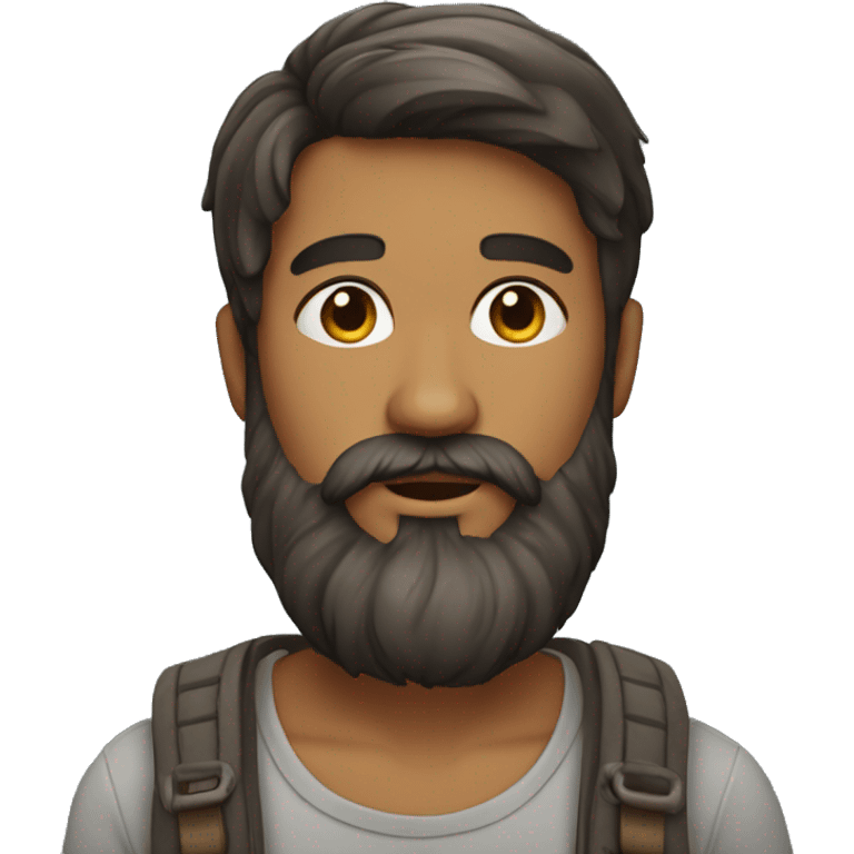 Jeune homme barbu emoji