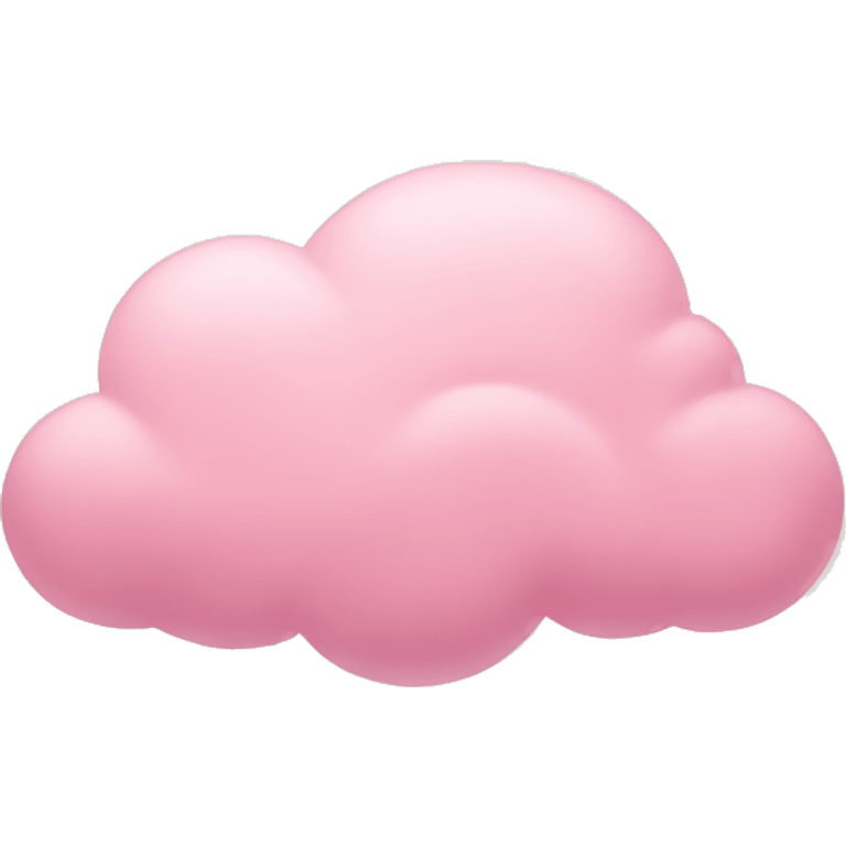 pastel pink cloud emoji