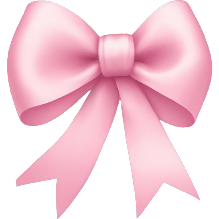 light pink ribbon bow emoji