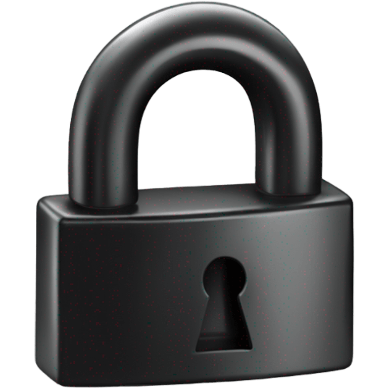 a black lock emoji