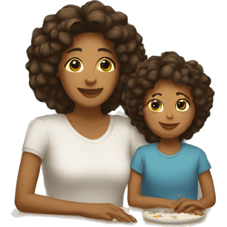 mother and daughter emoji