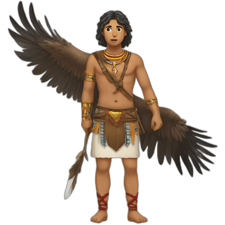 A kabyle who hunt an eagle emoji