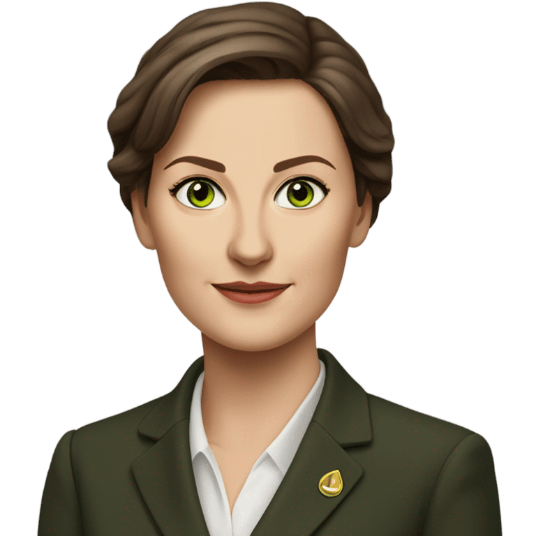 hyper realistic Annalena Berbok Minister of Foreign Affairs emoji