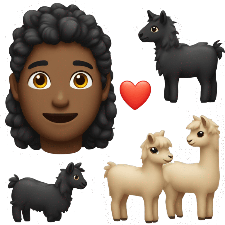 Corazón negro con llamas emoji