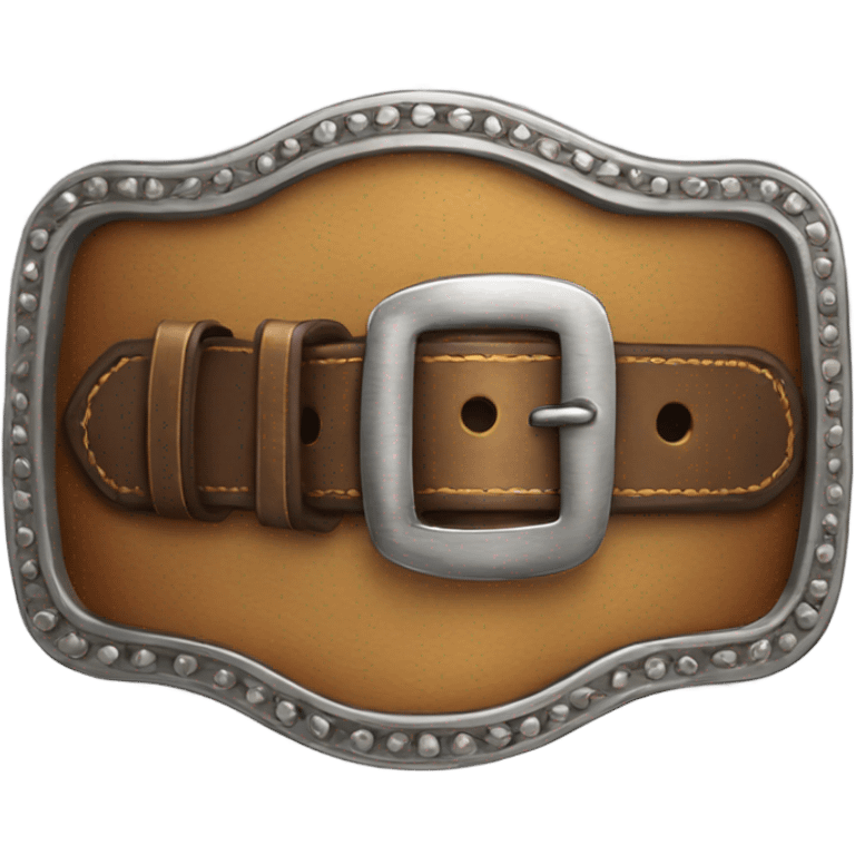 Western belt buckle emoji