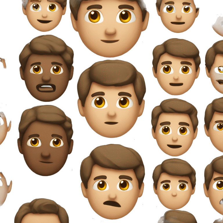 Коричневый пудель emoji