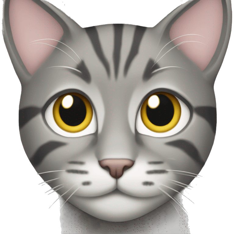 gray tabby cat emoji