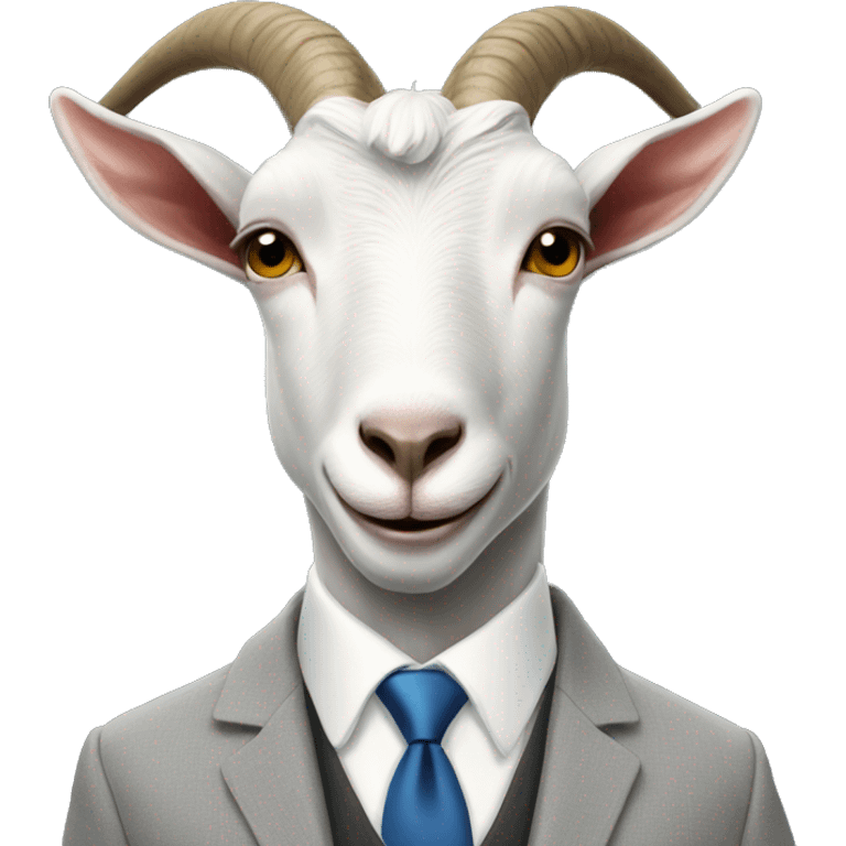 Goat in a suit  emoji