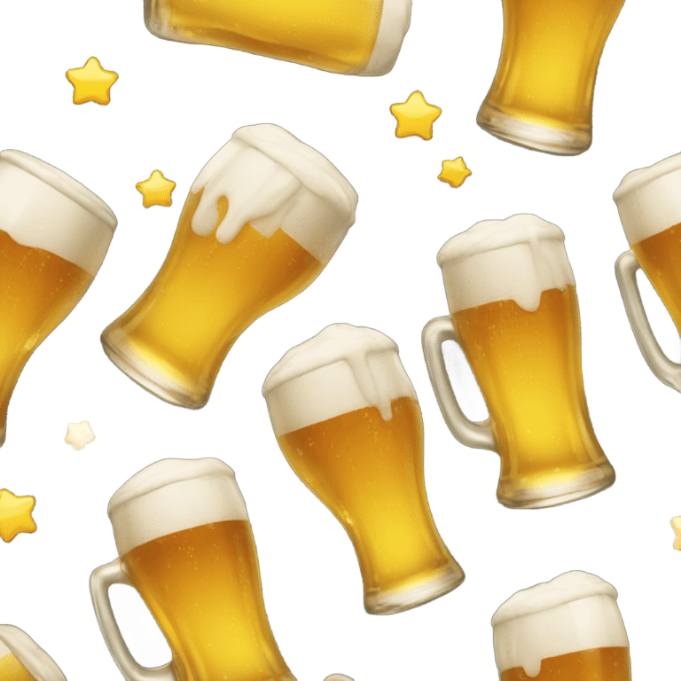 Emojis clinking glasses of beer  emoji