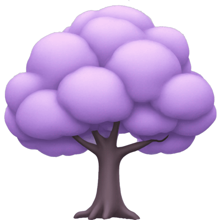 pastel purple tree emoji