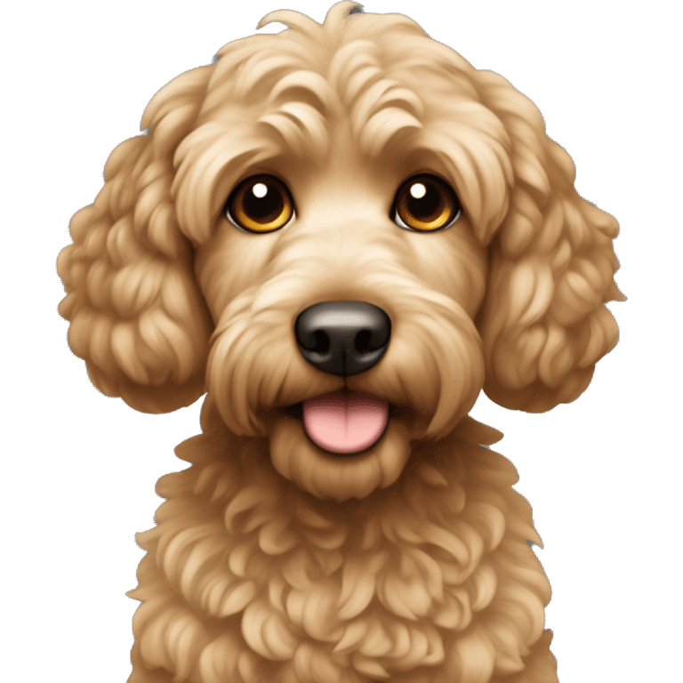 Cockapoo with light brown fur emoji