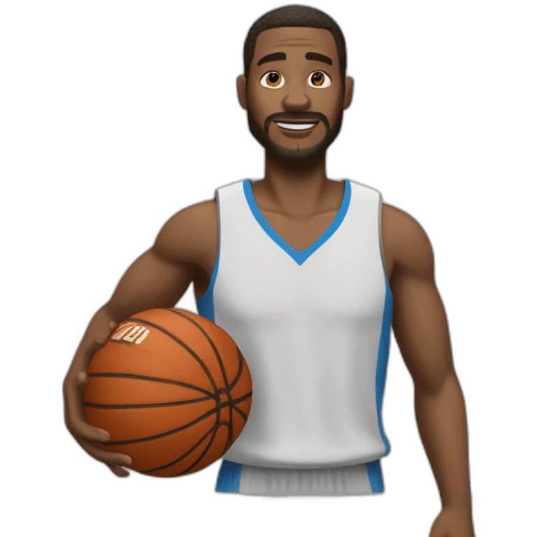 un homme qui fait du basket emoji