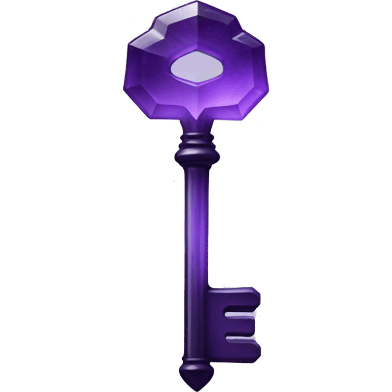 glassy amethyst key emoji