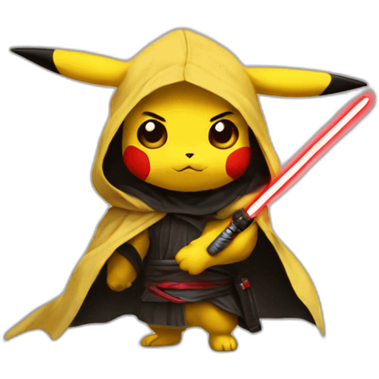 Pikachu as a Sith emoji