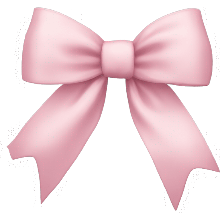 light pink ribbon bow emoji