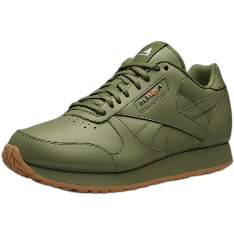 reebok trainer military green emoji