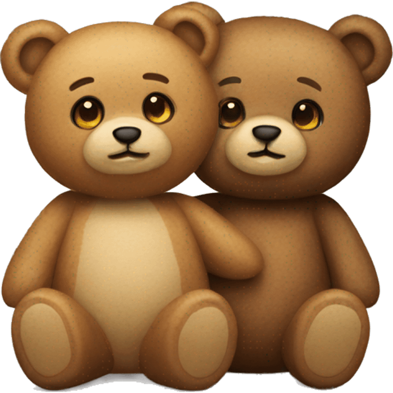 teddy bear couple emoji