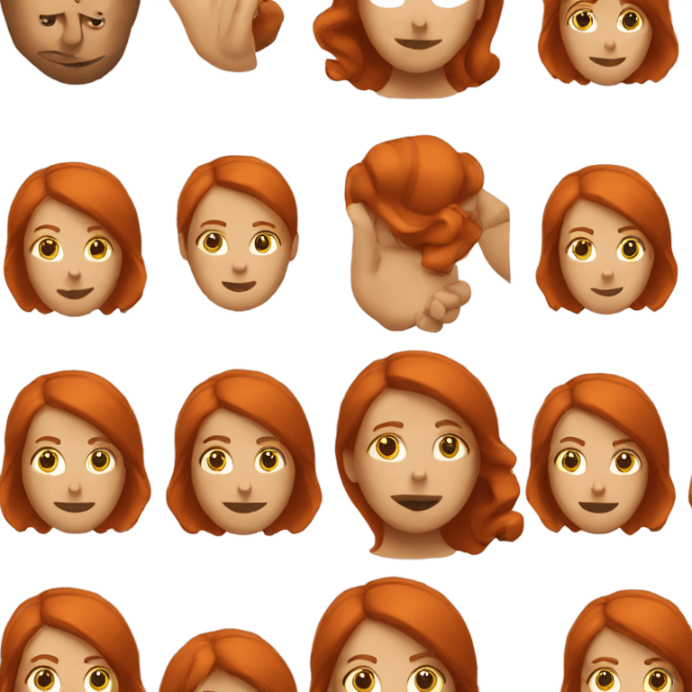 Redheaded woman giving the timeout sign emoji