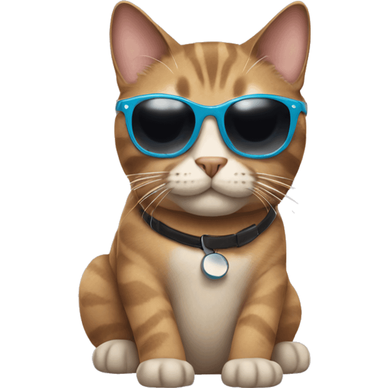 Cat with sunglasses emoji