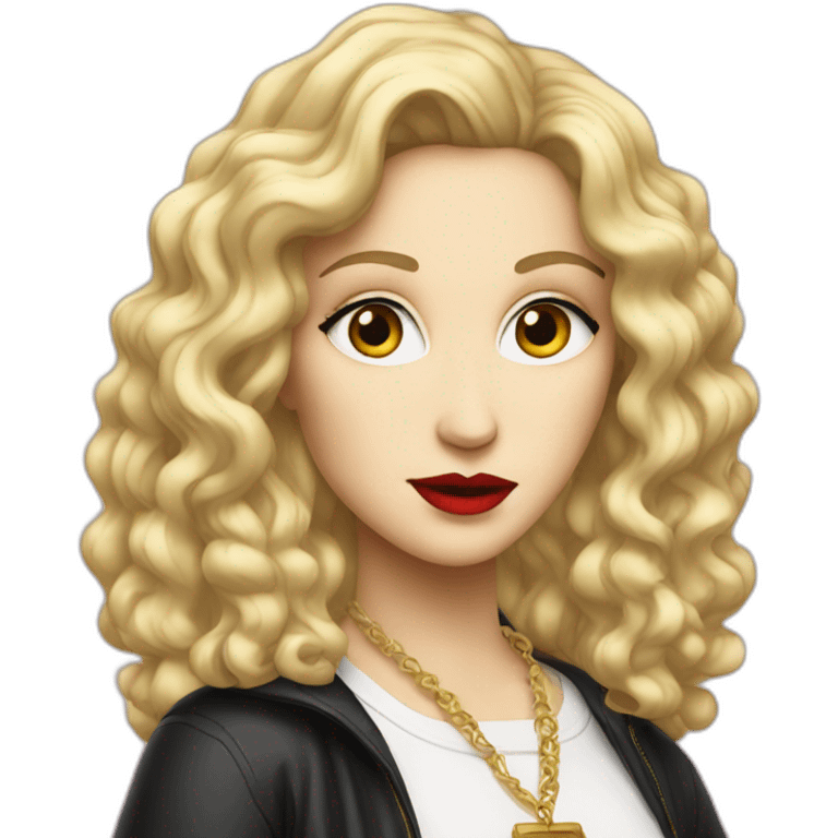 Madonna who's that girl cartoon emoji