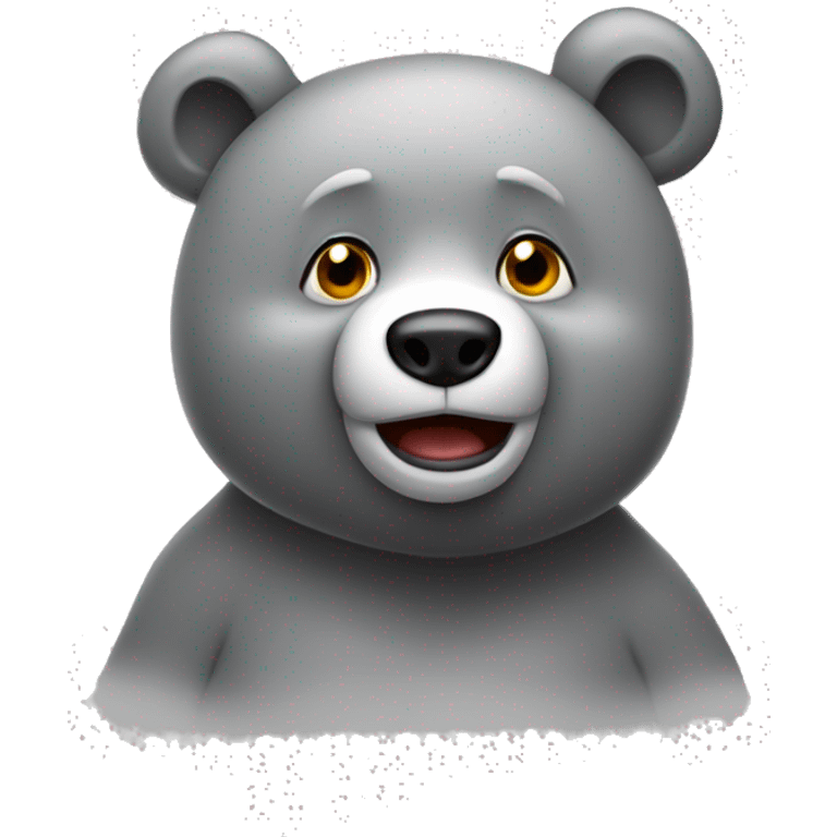 realistic-falling-in-love-grey-bear-with-eyes-in-the-form-of-hearts emoji