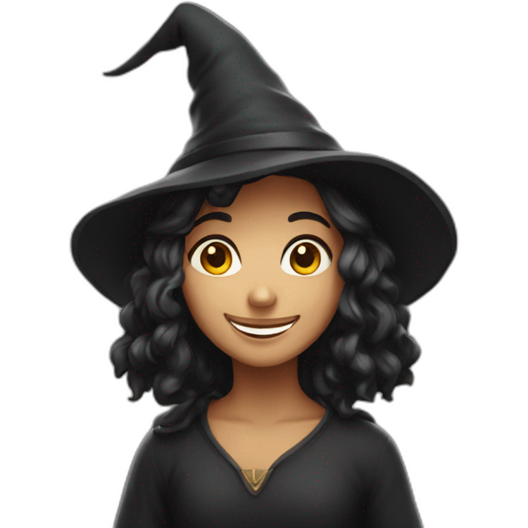 Young Italian Witch smiling emoji