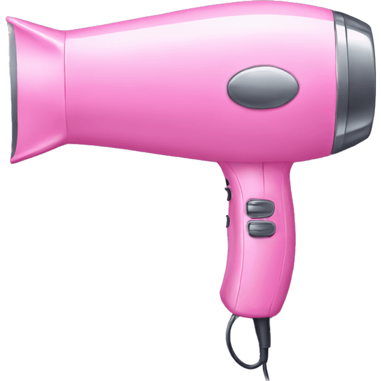 Pink hairdryer  emoji