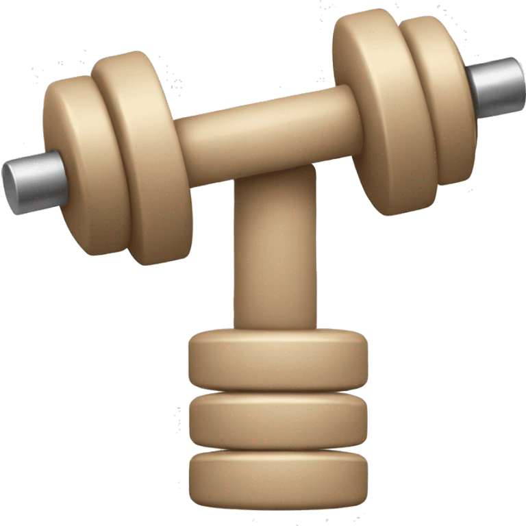 Beige weights stacked emoji