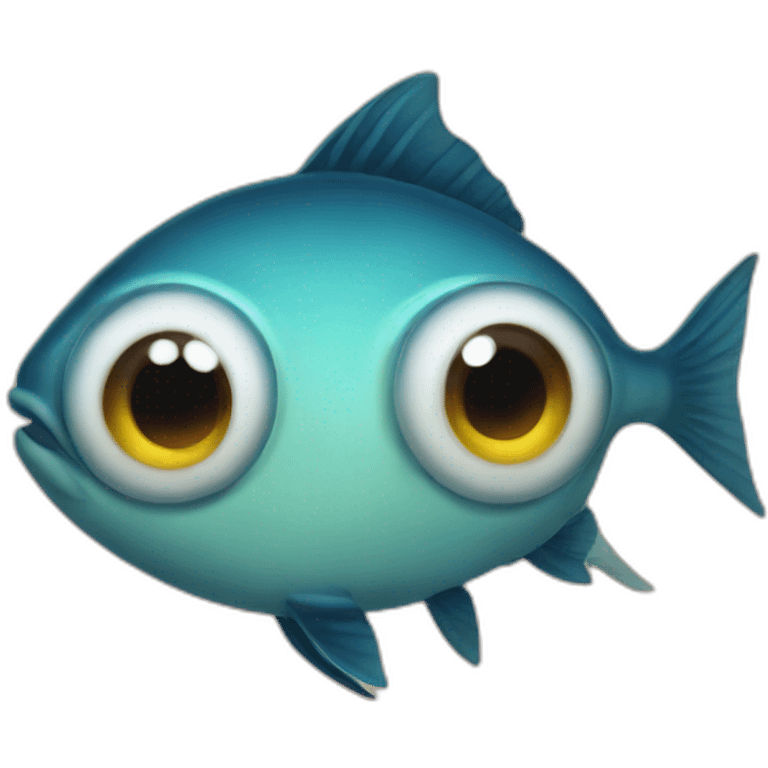 Three eyed fish emoji