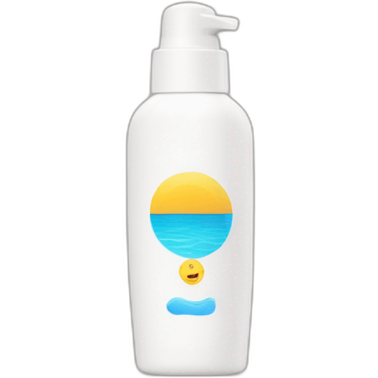 Sunscreen bottle emoji