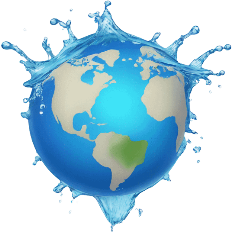 globe water splash emoji